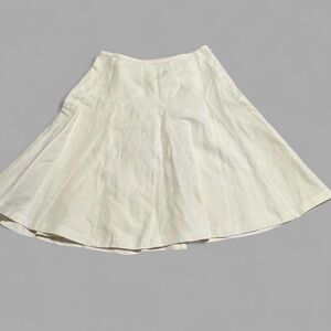 LOFT Cream A-Line Skirt